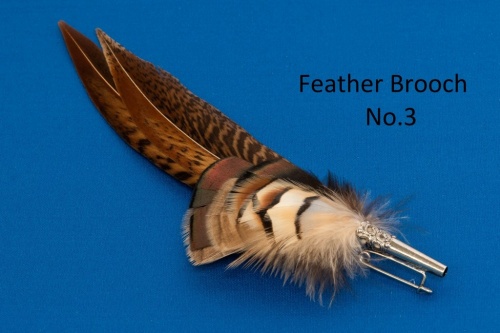 Veniard Feather Brooch No3 French Partridge For Fly Tying